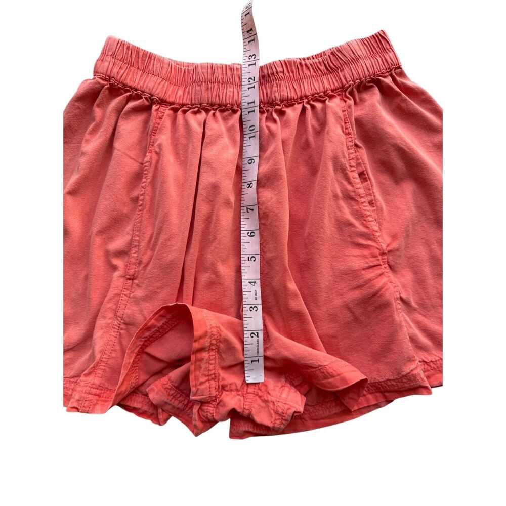 Free People Free People Get Free Poplin Pull-On Shorts In Washed Orange Size S - Picture 9 of 11